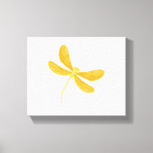 Toile libellule jaune (Recto)