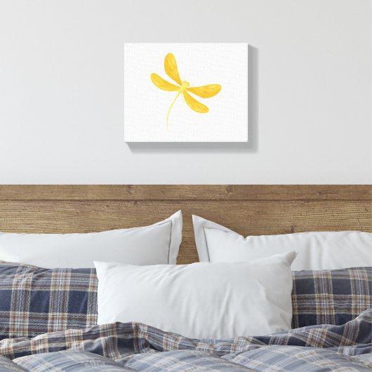 Toile libellule jaune (Insitu(Chambre))