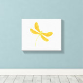 Toile libellule jaune (Insitu (Plancher de Bois))