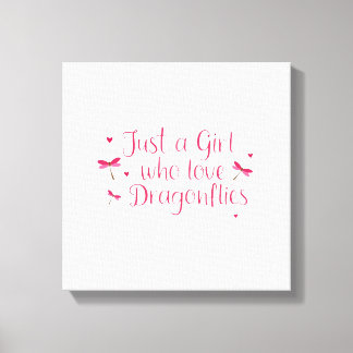 Toile Libellule Juste Une Fille Qui Aime Les Libellules