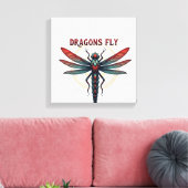 Toile Libellule Steampunk Usinée Cool - Les Dragons Vole (Insitu(Salon))