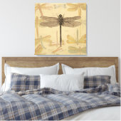 Toile Libellule Vintage Antique Classique Nature (Insitu(Chambre))