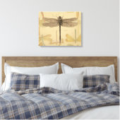 Toile Libellule Vintage Antique Classique Nature (Insitu(Chambre))