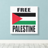 Toile Libérez la Palestine (Insitu (Plancher de Bois))