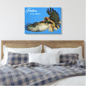 Toile Liberté du ciel Faucon à queue rouge (Insitu(Chambre))