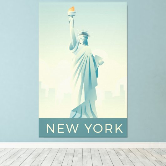 Toile Liberty Statue (Insitu (Plancher de Bois))