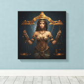 Toile Libra Zodiac Art Canvas – Mechanica Astral (Insitu (Plancher de Bois))