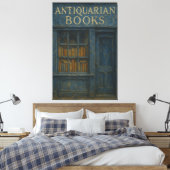 Toile Librairie Antiquaire vintage - Dark Academia (Insitu(Chambre))