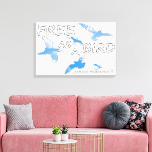 Toile Libre comme un oiseau (Insitu(Salon))