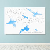 Toile Libre comme un oiseau (Insitu (Plancher de Bois))