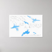 Toile Libre comme un oiseau (Recto)