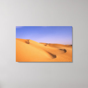Toile Libye, Fezzan, désert du Sahara, Erg Murzuq, Sable