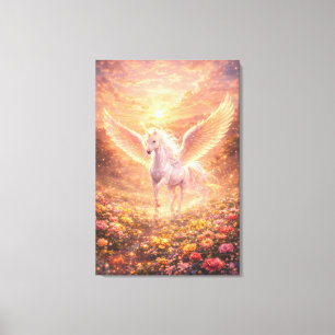 Toile Licorne ailée éthérée de lumière ManJiangHong F