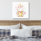 Toile Licorne amatrice de café (1) (Insitu(Chambre))