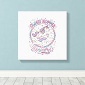 Toile Licorne Cloud Hopper Licorne Ludique Cadeau Mignon (Insitu (Plancher de Bois))
