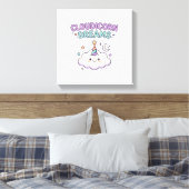 Toile Licorne Cloudicorn Rêves Tendance Graphique Tee De (Insitu(Chambre))