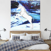 Toile Licorne dans la neige (Insitu(Chambre))