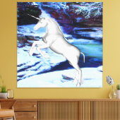 Toile Licorne dans la neige (Insitu(Salon))
