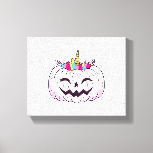 Toile licorne d'Halloween (Recto)