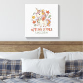 Toile Licorne Feuilles D'automne Licorne Graphisme Merch (Insitu(Chambre))