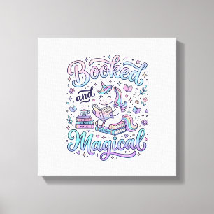 Toile Licorne Réservée et Idée de Cadeau Magique Typogra