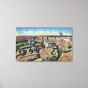 Toile L'Idaho du sud - ferme de descente célèbre en