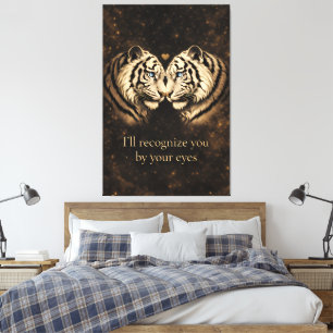 Toile Lien d'Or du Tigre Blanc – Âme de Luxe en Or Noir