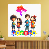 Toile Lien vers l'autisme (Insitu(Salon))