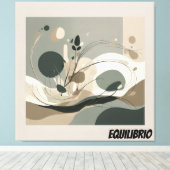 Toile Lienzo Minimal Equilibrio y Naturaleza (Insitu (Plancher de Bois))