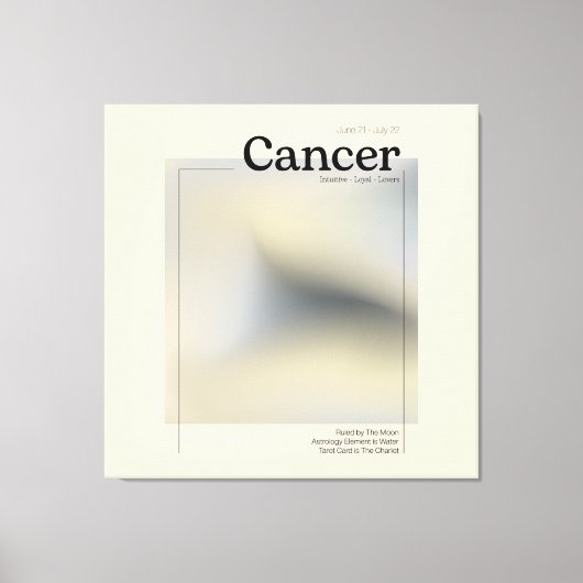 Toile Lienzo Póster Zodíaco Cancer (Recto)