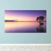 Toile Lienzo Tríptico Paisaje Natural Lago (Insitu (Plancher de Bois))