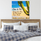 Toile Lieu de mariage avec cactus saguaro du désert (Insitu(Chambre))