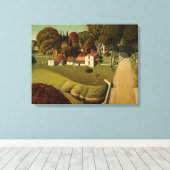 Toile Lieu de naissance d'Herbert Hoover par Grant Wood (Insitu (Plancher de Bois))