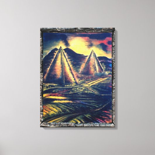Toile Lieu De Repos, Pyramides (Recto)