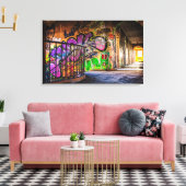 Toile Lieux perdus Bâtiments abandonnés Street Art (Insitu(Salon))