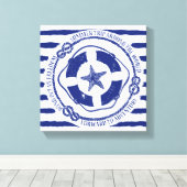 Toile Lifebuoy Et Starfish (Insitu (Plancher de Bois))