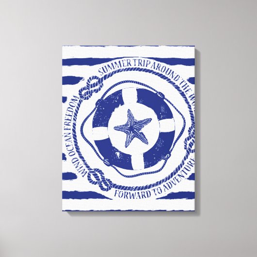 Toile Lifebuoy Et Starfish (Recto)