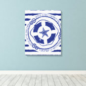Toile Lifebuoy Et Starfish (Insitu (Plancher de Bois))