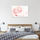Toile Light Pink Rose Flower (Insitu(Chambre))