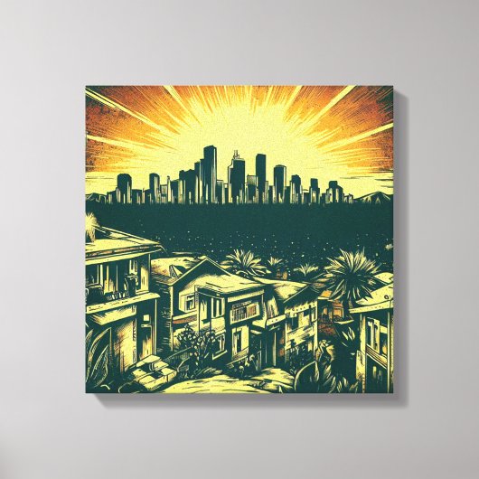 Toile Ligne aérienne de Los Angeles #2 (Recto)