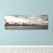 Toile Ligne aérienne du port de Halifax (Insitu (Plancher de Bois))