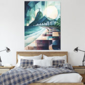 Toile Ligne aérienne géométrique Abstraite de Rio de Jan (Insitu(Chambre))
