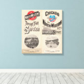 Toile Ligne Chicago et North Western (Insitu (Plancher de Bois))