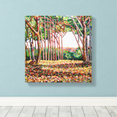 Toile Ligne d'arbres 2009 (Insitu (Plancher de Bois))