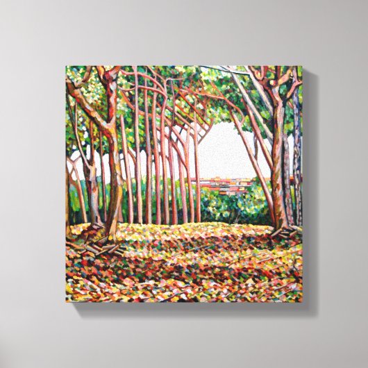 Toile Ligne d'arbres 2009 (Recto)