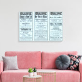 Toile Ligne de points de page de texte (Insitu(Salon))