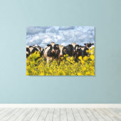 Toile Ligne des vaches Holstein (Insitu (Plancher de Bois))