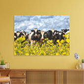Toile Ligne des vaches Holstein (Insitu(Salon))