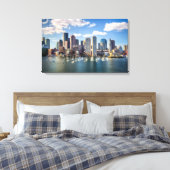 Toile Ligne d'horizon de Boston en bord de mer (Insitu(Chambre))