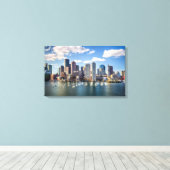 Toile Ligne d'horizon de Boston en bord de mer (Insitu (Plancher de Bois))